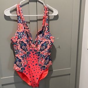 Red Carter swimming suit 1 piece Sz L worn once